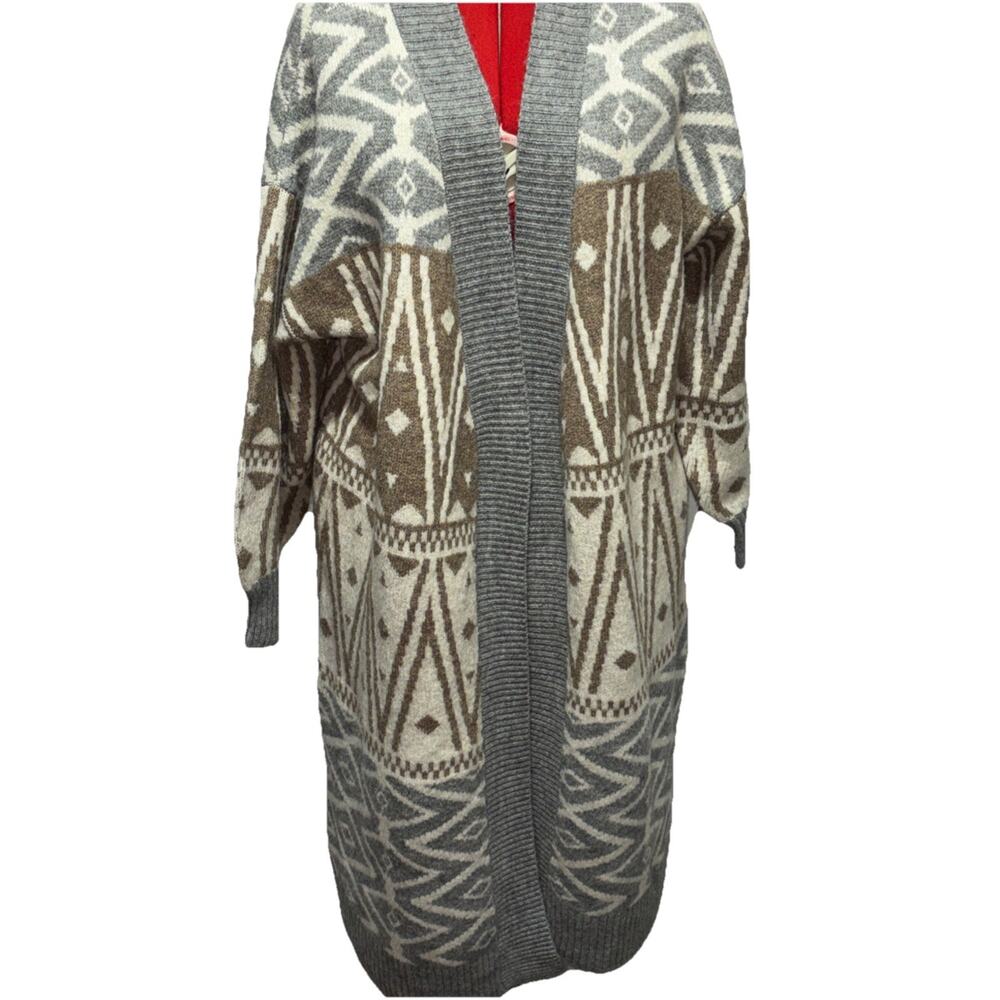 Ophelia Roe Soft Sz 2X Aztec/Western Open Cardigan Soft Boho NWT